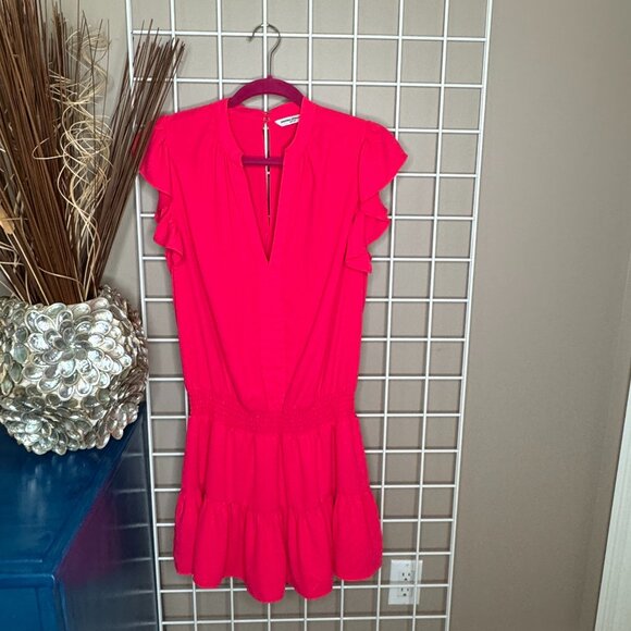 Amanda Uprichard Pants - Amanda Uprichard Lela Romper, Hot Pink, Size L, Like New